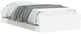 Estrutura cama c/ gavetas 90x190 cm derivados de madeira branco