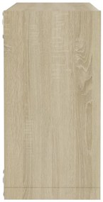 Prateleiras de parede em forma de cubo 6 pcs 30x15x30cm sonoma