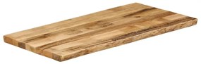 Tampo de mesa c/borda viva 100x60x2,5cm mangueira áspera maciça
