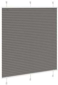 Antracite Plissada Cega 120x150 cm Largura Tecido 119,4 cm