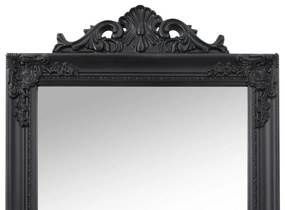 Espelho de pé 45x180 cm preto
