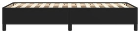 Estrutura de cama 80x200 cm couro artificial preto