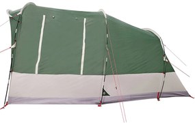 Tenda de campismo túnel para 3 pessoas impermeável verde