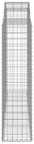 Cestos gabião arqueados 8pcs 200x50x160/180cm ferro galvanizado
