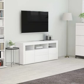 vidaXL Móvel de TV 120x30x50 cm contraplacado branco