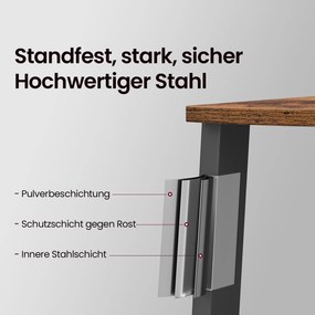 Estante de canto com5 níveis, estante de escada 37,2 x 37,2 x 159 cm Castanho Vintage -preto