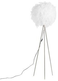 Candeeiro de pé romântico branco - Feather Moderno