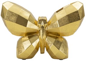 VASO BORBOLETA OURO 22,5X8X15 CM