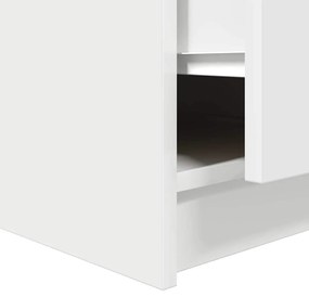 Mesa de centro com gavetas 100x100x40 cm branco