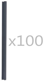 100 pcs clipes para faixas de vedação PVC antracite
