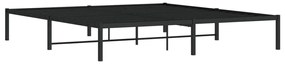 Estrutura de cama 180x200 cm metal preto