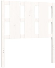 Cama sem colchão 90x200 cm madeira de pinho maciça branco