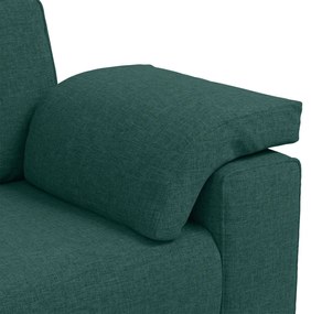 Sofá-Casal VidaXL Verde Escuro 120 cm em Tecido