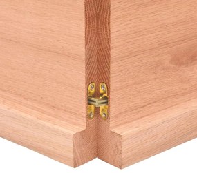 Prateleira de parede 120x40x(2-4) cm carvalho tratado castanho