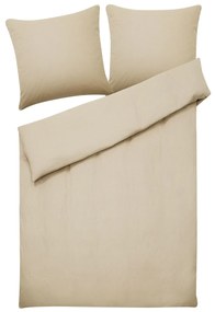 Conjunto de capas de edredão em algodão acetinado creme 155 x 220 cm AVONDALE Beliani