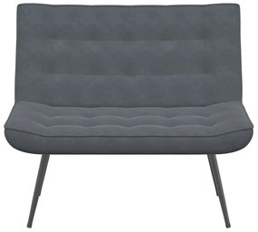 Banco 110x74x84 cm veludo cinzento-escuro