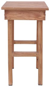 Mesa de apoio 70x35x60 cm madeira de mogno maciça