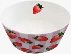 Taça pequena em porcelana new bone china Strawberry & Stripes