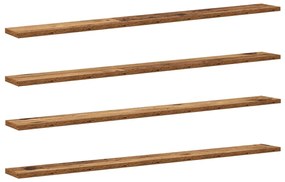 Prancha de Estante para Livros 4 pcs Castanho 100 x 40 x 1.5cm