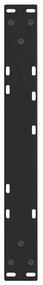 Pés para mesa de centro em V 2 peças preto 50x(30-31,3) cm aço