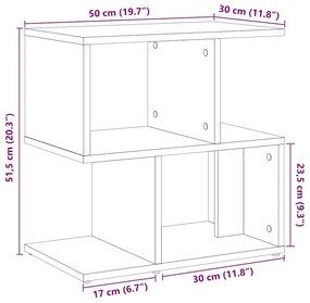 Mesa de cabeceira madeira velha 50x30x51,5cm madeira trabalhada