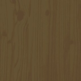Mesa de centro 80x81x36,5 cm madeira pinho maciça castanho mel