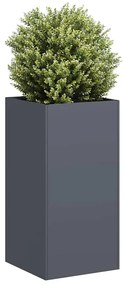 Vaso/floreira 40x40x80 cm aço laminado a frio antracite