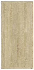 Aparador 160x36x75 cm contraplacado cor carvalho sonoma