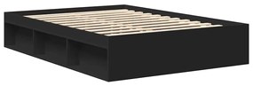 Estrutura de cama king 150x200 cm preto