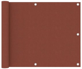 Tela de varanda 75x300 cm tecido Oxford terracota