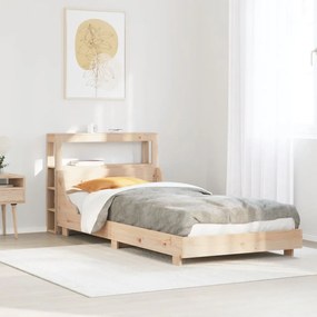 Cama sem colchão 90x200 cm madeira de pinho maciça