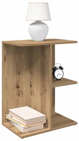 Mesa de cabeceira em carvalho artesanal 46,5x29x61 cm