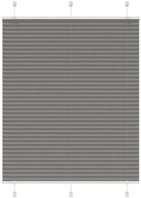 vidaXL Antracite Plissada Cega 110x150 cm Largura Tecido 109,4 cm