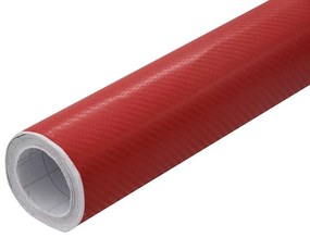 Películas para carro 2 pcs 100x150 cm + 50x150 cm vermelho 4D