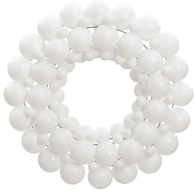 Guirlanda de Natal 45 cm poliestireno branco