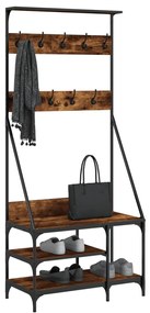 Conjunto de Entrada - Bengaleiro c/ arrumação de calçado 80x40x184 cm