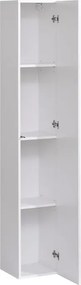 Armário Suspenso Alvito – 30x180 cm – Carvalho com Porta Alto Brilho e