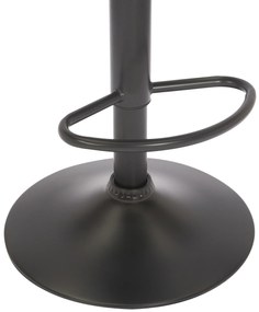 Banco de bar Jamie em veludo e com estrutura preta 41 x 87-107 x 49 cm Verde