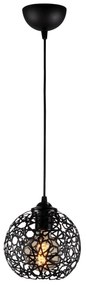 Chandelier Fellini – Preto – Diâmetro 17 cm x Altura 115 cm