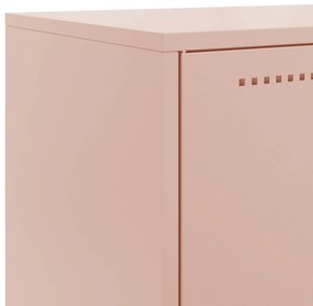 Aparador 68,5x38,5x123,5 cm aço rosa