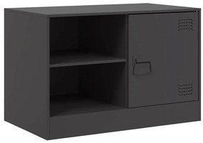 Móveis de TV 2 pcs 67x39x44 cm aço preto