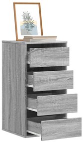 vidaXL Cómoda 40x41x76 cm derivados de madeira cinzento sonoma