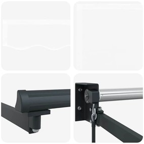 Toldo Retrátil Manual Branco 450x300 cm