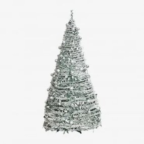 Árvore De Natal Dobrável Com Luzes Led Taimy Prata & ↑210 Cm - Sklum