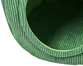 Cama para animal de estimação em bombazine verde 45 x 36 x 36 cm PALU Beliani
