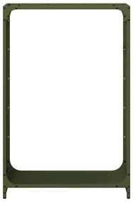 Suporte para lenha aço laminado a frio verde azeitona