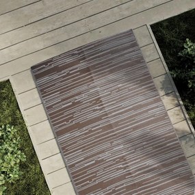Tapete de exterior 80x250 cm ARAKIL PP Castanho