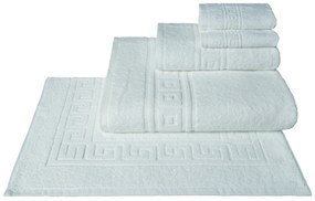 70x140 cm / 30 toalhas brancas hotelaria 100% algodão fio convencional duplo torcido