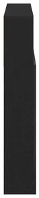 Cabideiro Black Oak da 180 x 19 x 103,5 cm