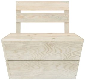 6 pcs conjunto lounge de paletes madeira de abeto impregnada